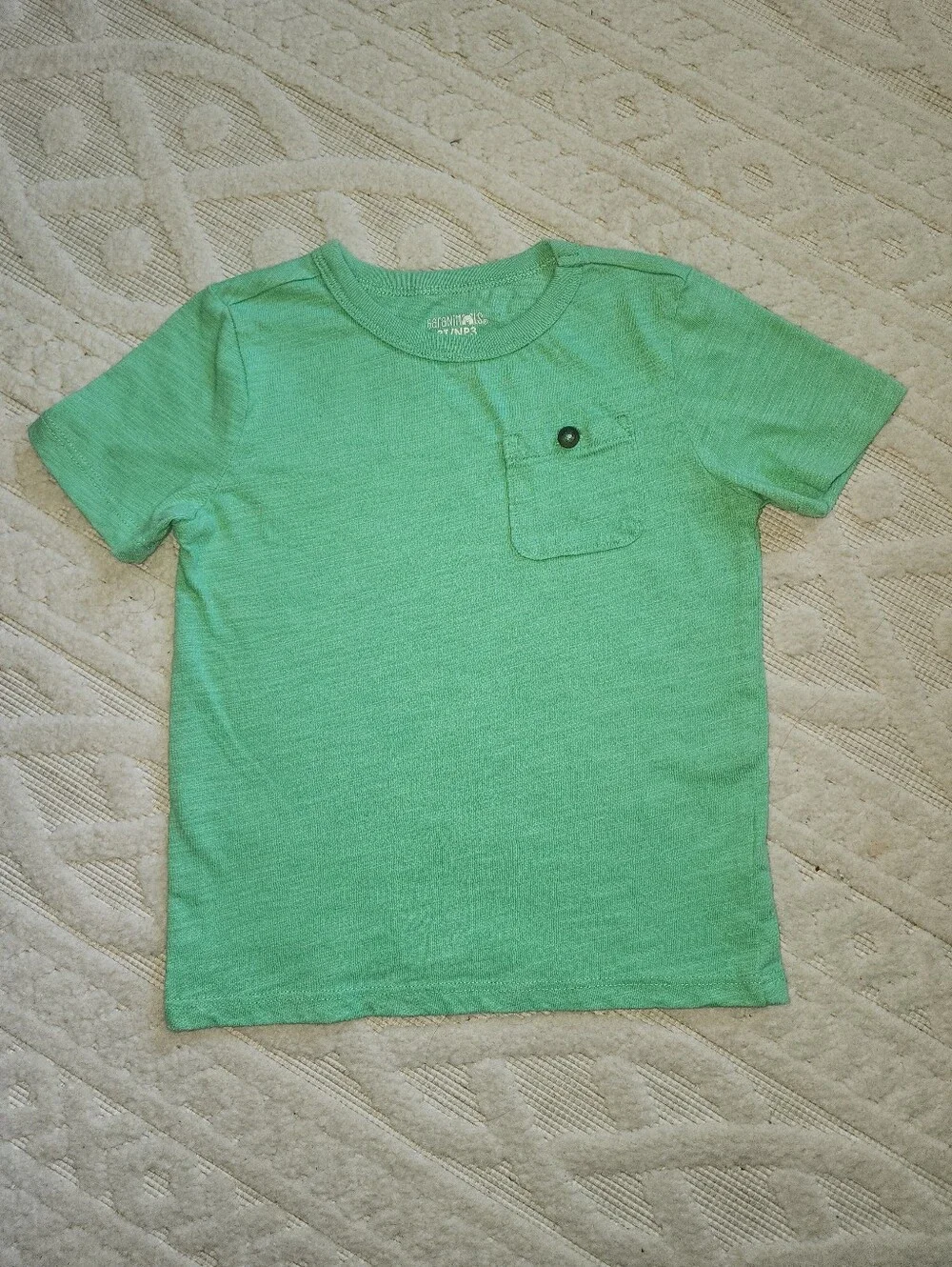 3T Kids' Short Sleeve Pocket Tee - Peach, Blue, Mint